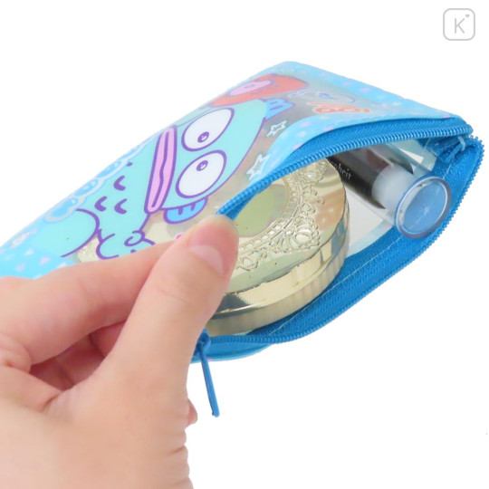 Japan Sanrio Clear Flat Mini Pouch - Hangyodon : Heart-pounding Memories Heisei Retro - 3