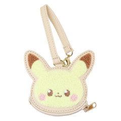 Japan Pokemon Die-cut Mini Pouch with Bag Charm - Pikachu : Pokepeace