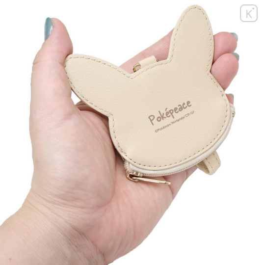 Japan Pokemon Die-cut Mini Pouch with Bag Charm - Pikachu : Pokepeace - 2