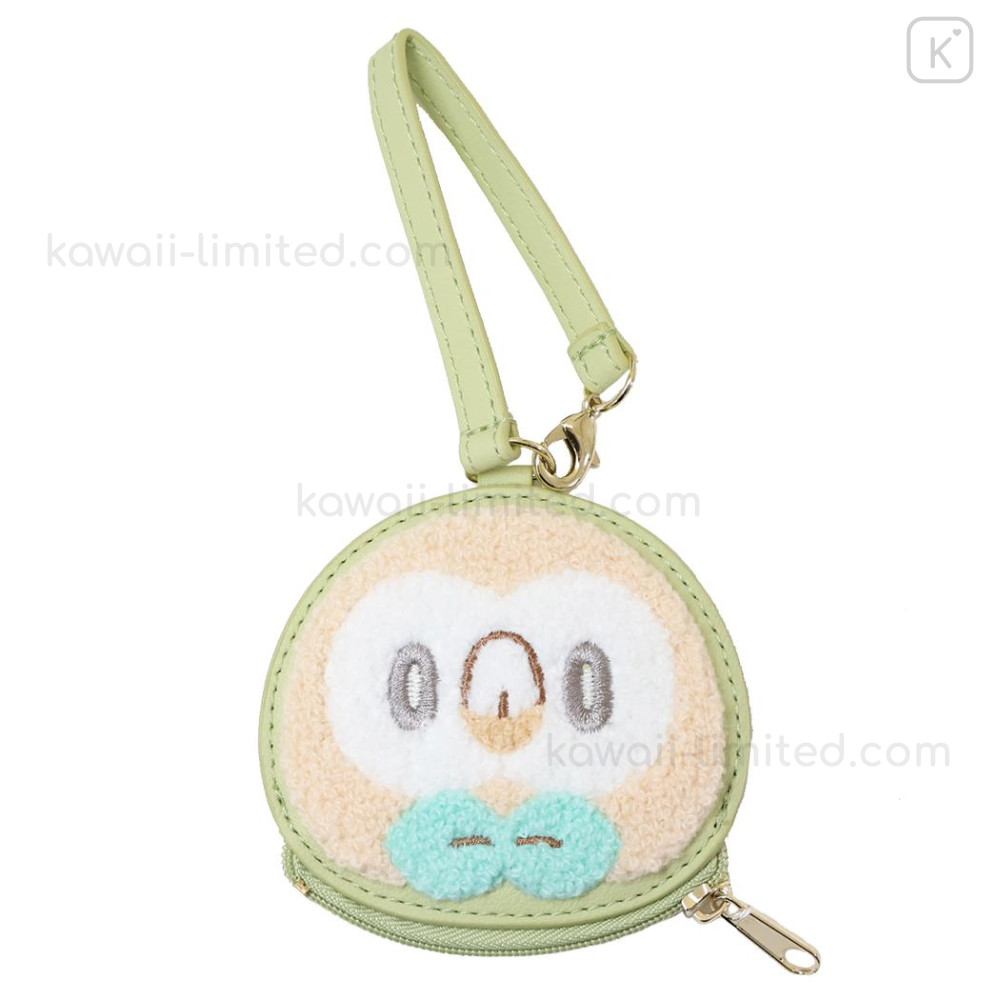 小物 Poke Japan Pokemon Die-cut Mini Pouch with Bag Charm - Rowlet
