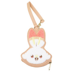 Japan Pokemon Die-cut Mini Pouch with Bag Charm - Scorbunny : Pokepeace