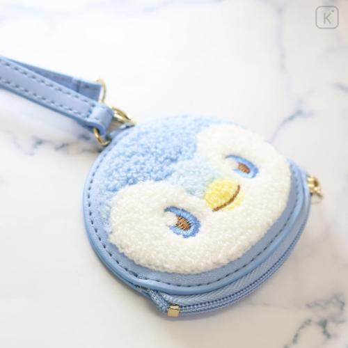 Japan Pokemon Die-cut Mini Pouch with Bag Charm - Piplup : Pokepeace - 4