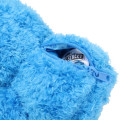 Japan Sesame Street Mini Plush Pouch with Carabiner - Cookie Monster - 3
