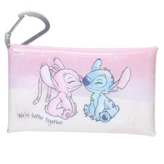 Japan Disney Clear Multi Case (S) - Stitch : Love
