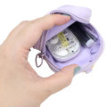 Japan Sanrio Mini Pouch with Carabiner - Kuromi : 20th Anniversary Frill - 3
