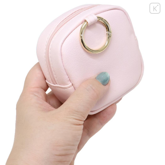 Japan Sanrio Mini Pouch with Carabiner - My Melody : 50th Anniversary Frill - 2