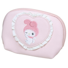Japan Sanrio Pouch & Tissue Case - My Melody : 50th Anniversary Frill