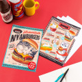 Japan Mofusand A4 Clear File - Mofusand Diner Cat Homestyle Burger - 2