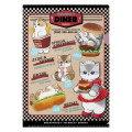 Japan Mofusand A4 Clear File - Mofusand Diner Cat Menu - 1
