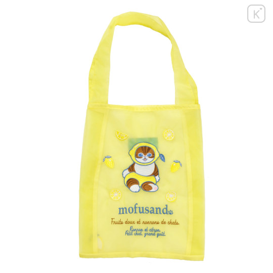 Japan Mofusand Organza Mini Tote Bag - Fruit Cat Lemon - 1