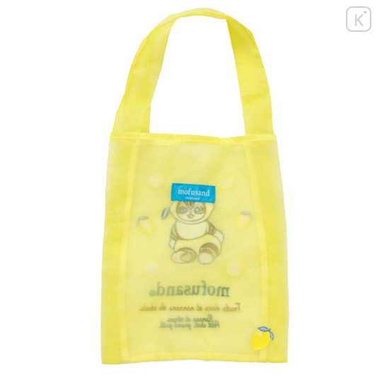 Japan Mofusand Organza Mini Tote Bag - Fruit Cat Lemon - 4