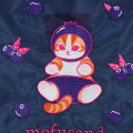 Japan Mofusand Organza Mini Tote Bag - Fruit Cat Blueberry - 3