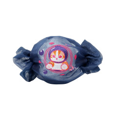 Japan Mofusand Mesh Mini Pouch - Fruit Cat Blueberry Candy Frill