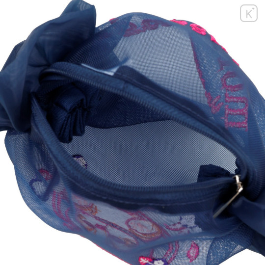 Japan Mofusand Mesh Mini Pouch - Fruit Cat Blueberry Candy Frill - 4