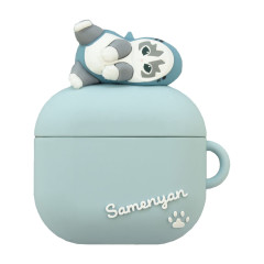Japan Mofusand AirPods 4 Silicone Case - Shark Cat Blue