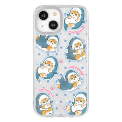 Japan Mofusand Camera Frame iPhone 15 / 14 / 13 Case - Shark Cat Glitter