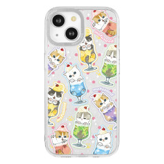 Japan Mofusand Camera Frame iPhone 15 / 14 / 13 Case - Cream Soda Cat Glitter