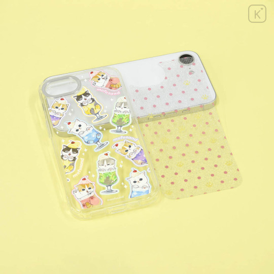 Japan Mofusand Camera Frame iPhone 16e Case - Cream Soda Cat Glitter - 6