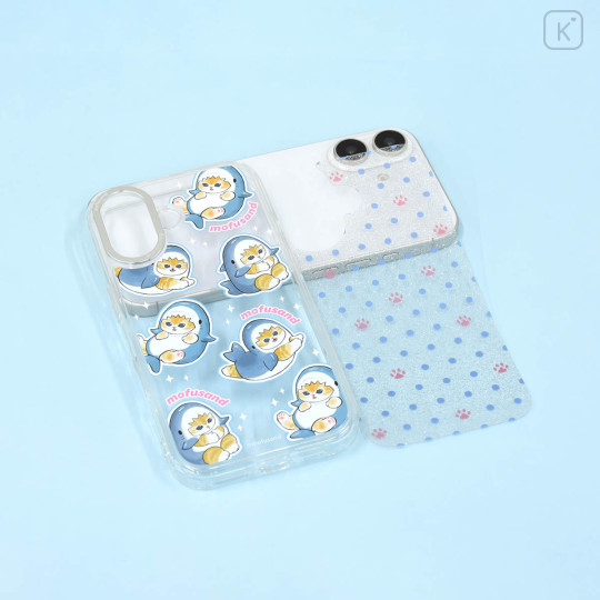 Japan Mofusand Camera Frame iPhone 16 Case - Shark Cat Glitter - 6