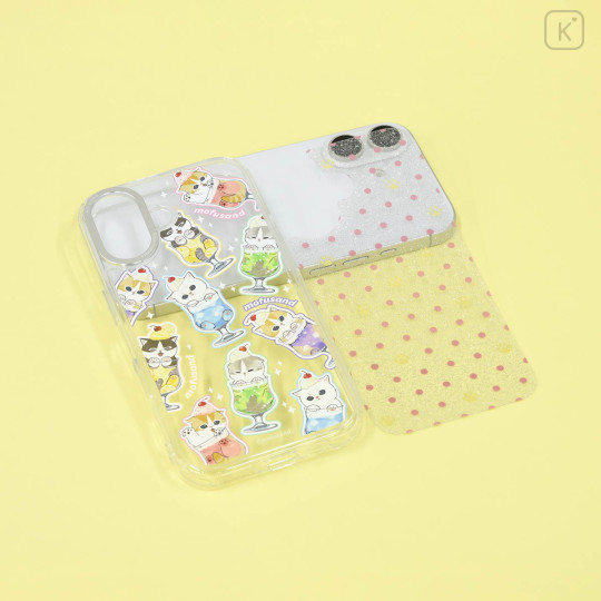 Japan Mofusand Camera Frame iPhone 16 Case - Cream Soda Cat Glitter - 6