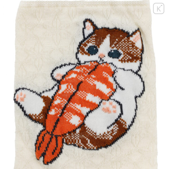 Japan Mofusand Crew Socks - Sushi Cat Shrimp - 3