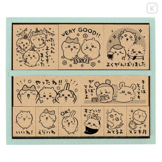 Japan Chiikawa Wooden Reward Stamp Set - Chiikawa : Characters Party - 1