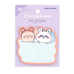 Japan Chiikawa Die-cut Sticky Notes - Furuhonya Kani-chan & Momoko Sakura : Onsen Hot Spring