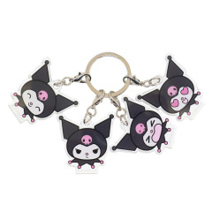 Japan Sanrio Acrylic Keychain - Kuromi : Funny Face