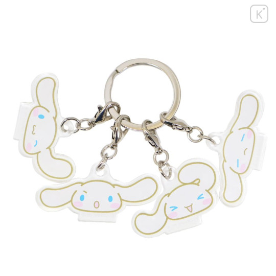 Japan Sanrio Acrylic Keychain - Cinnamoroll : Funny Face - 1