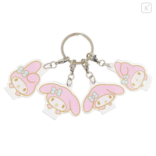 Japan Sanrio Acrylic Keychain - My Melody : Funny Face - 1