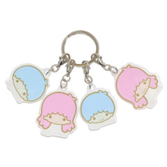 Japan Sanrio Acrylic Keychain - Little Twin Stars : Funny Face