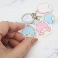 Japan Sanrio Acrylic Keychain - Little Twin Stars : Funny Face - 2