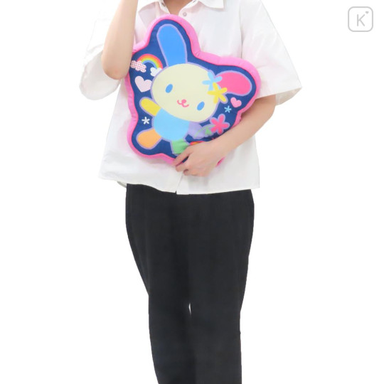 Japan Sanrio Die-cut Cushion - Usahana : Heart-pounding Memories Heisei Retro - 3