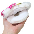 Japan Sanrio Plush Pass Case Pouch with Reel - Charmmy Kitty : Heart-pounding Memories Heisei Retro - 3