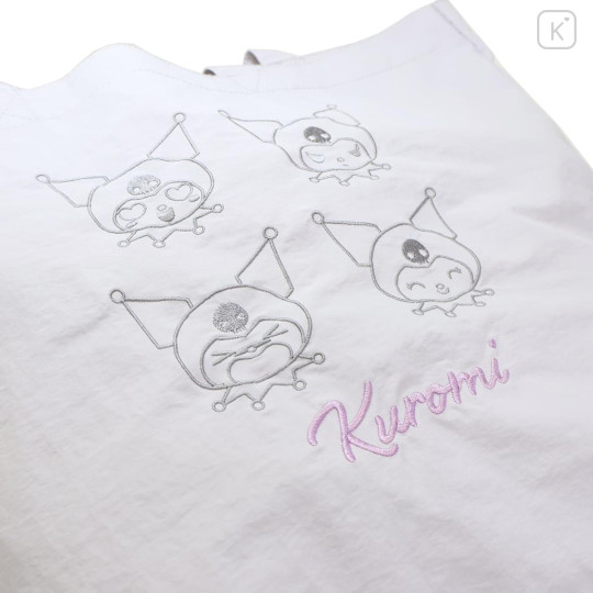 Japan Sanrio Tote Bag - Kuromi : Funny Face Light Purple - 3