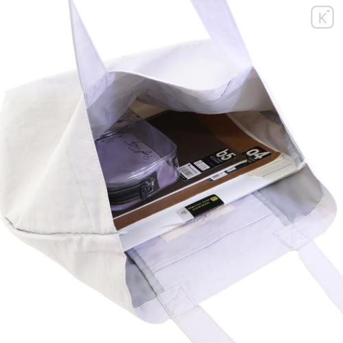 Japan Sanrio Tote Bag - Kuromi : Funny Face Light Purple - 4