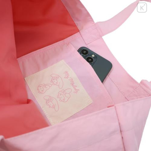 Japan Sanrio Tote Bag - My Melody : Funny Face Light Pink - 5