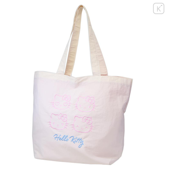 Japan Sanrio Tote Bag - Hello Kitty : Funny Face - 1