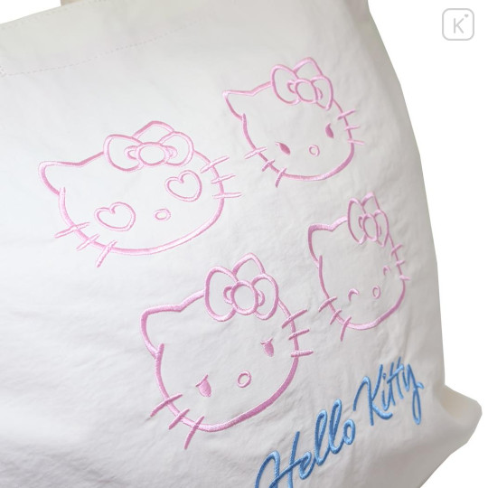Japan Sanrio Tote Bag - Hello Kitty : Funny Face - 3