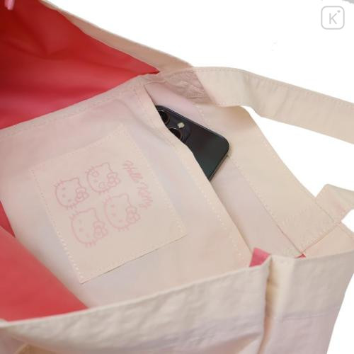Japan Sanrio Tote Bag - Hello Kitty : Funny Face - 5