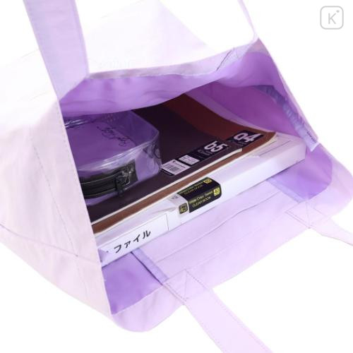 Japan Sanrio Tote Bag - Little Twin Stars : Funny Face Light Purple - 4