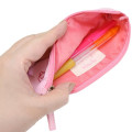 Japan Sanrio Slim Pen Pouch Pencil Case - My Melody : Funny Face Light Pink - 3