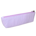 Japan Sanrio Slim Pen Pouch Pencil Case - Little Twin Stars : Funny Face Light Purple - 2