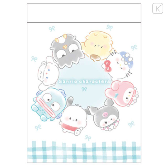 Japan Sanrio Mini Notepad - Characters Marumocchi Ribbon - 1