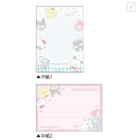 Japan Sanrio Mini Notepad - Characters Marumocchi Ribbon - 2