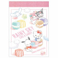 Japan Sanrio Mini Notepad - Characters Rainy Sky Macaroon - 1