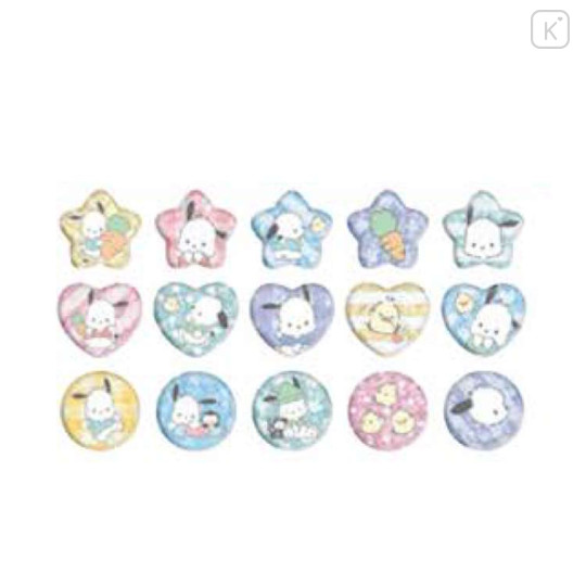Japan Sanrio Sparkly Marble Sticker Flakes - Pochacco : Happy - 2