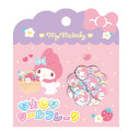 Japan Sanrio Sparkly Marble Sticker Flakes - My Melody : Happy - 1
