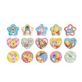 Japan Disney Sparkly Marble Sticker Flakes - Winnie the Pooh : Friends Happy - 2