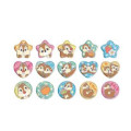 Japan Disney Sparkly Marble Sticker Flakes - Chip & Dale : Happy - 2